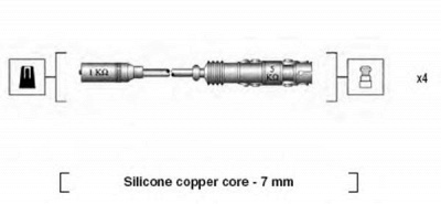 MAGNETI MARELLI 941175190760 -  Комплект проводов зажигания